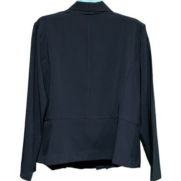 NWT T. Milano Size 14 2-Piece Suit Pleated Blazer Skirt Combo‎ Black - Picture 4 of 10